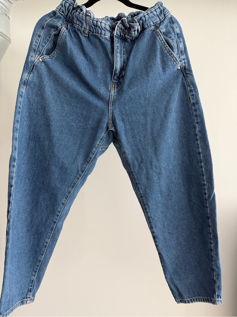 Wms Zara Paper Bag Waist Jean